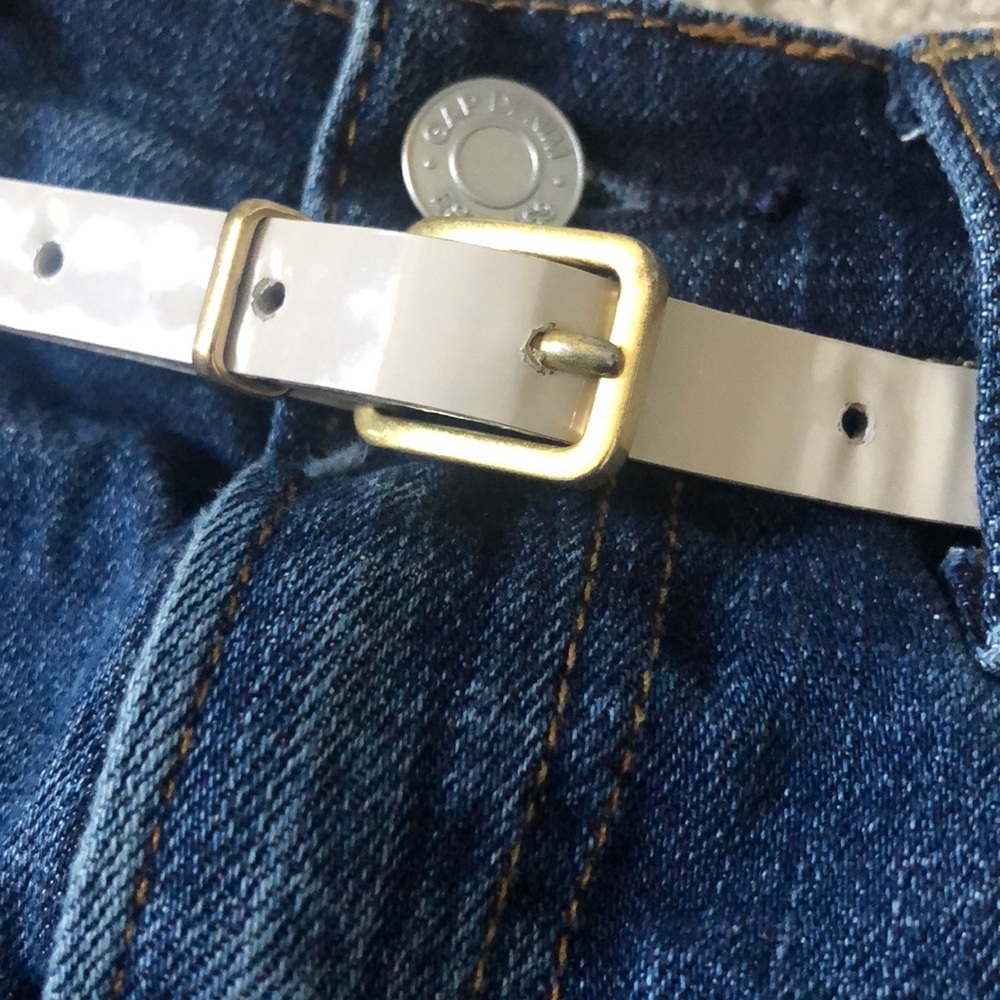 J. Crew Leather Belt - ivory